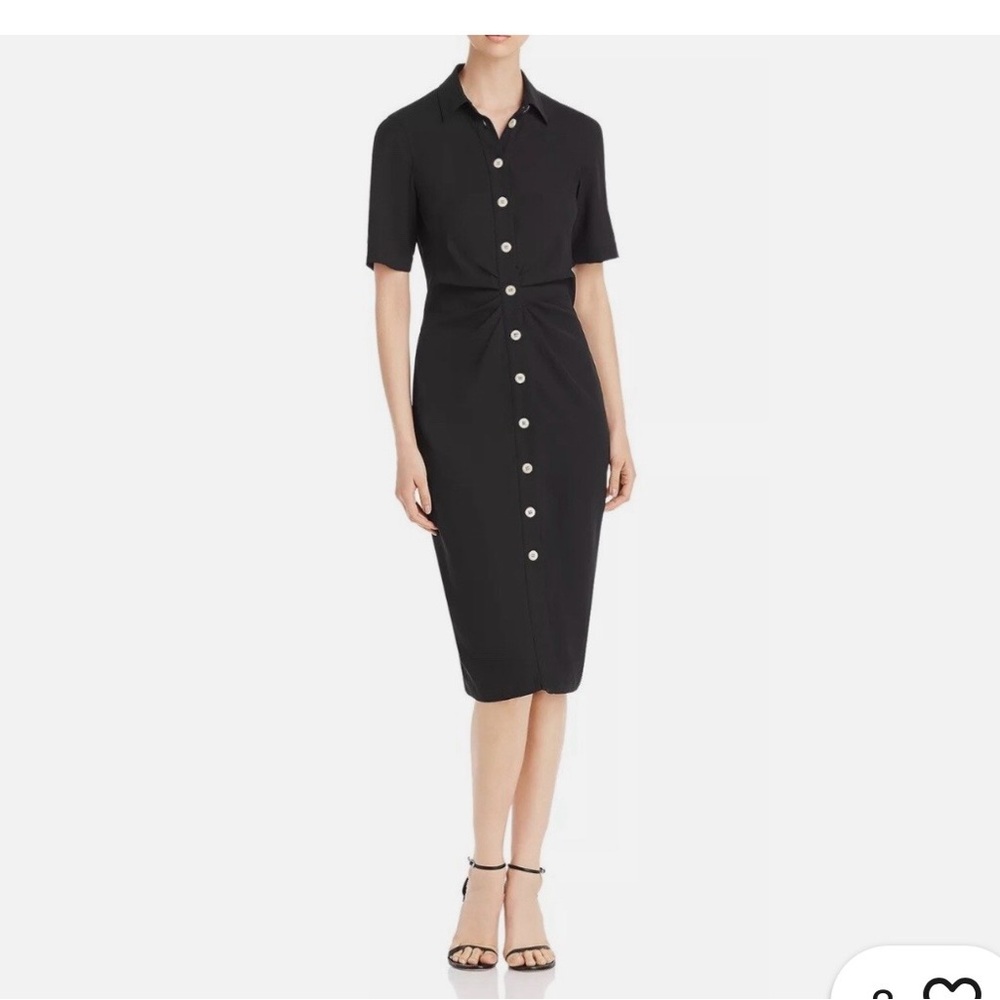 Kate Spade NY Mainline Ruched-Front Shirt Dress - Picture 2 of 7